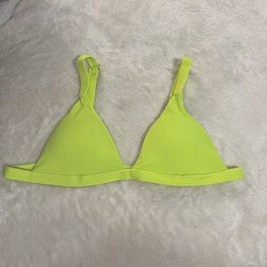 Neon Yellow Bikini top.